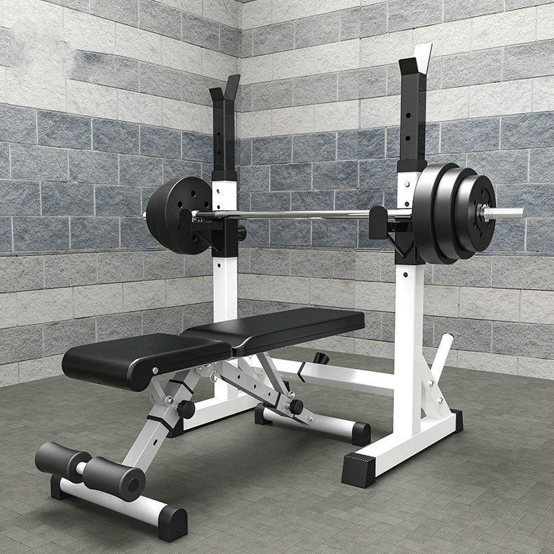 Sleeper Pushers Home Deep Squatting Barbell Integrated Frame Home Dumbbells Weightlifting Bed Fitness Stool Equipment Men's Professional-Taobao