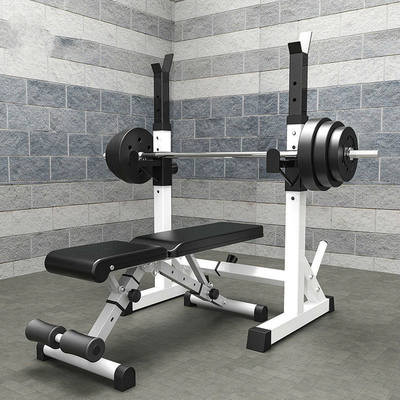 Bench press rack home squat rack barbell rack home equipment free weight bed one-piece fitness equipment men