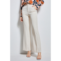 U N Q display slim 100 lap cool pituality high waist personality horn pants slim fit long pants casual pants Summer women