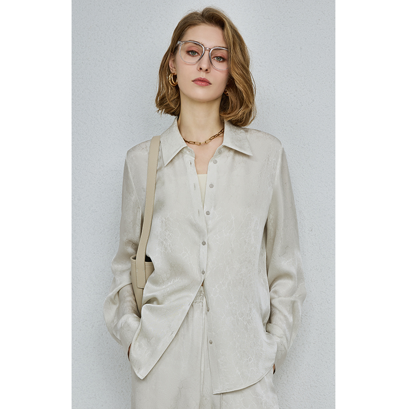 U.N.Q Elegant and Noble Heavyweight Silk Jacquard Satin Lightweight Mulberry Silk Shirt/Sleeveless Shirt/Pants Series U.N.Q Elegant and Noble Heavyweight Silk Jacquard Satin Lightweight Mulberry Silk Shirt/Sleeveless Shirt/Pants Series