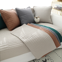 Fangfei double-sided Cotton solid color sofa cushion four seasons simple modern sofa cover towel combination sofa cushion customization