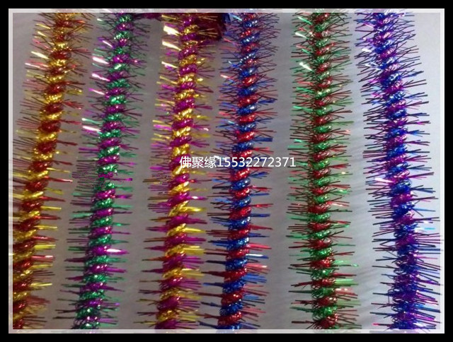 Thorn dragon color strip Wreath material supplies Wreath accessories Color strip Thorn dragon roll dragon double color strip Funeral supplies