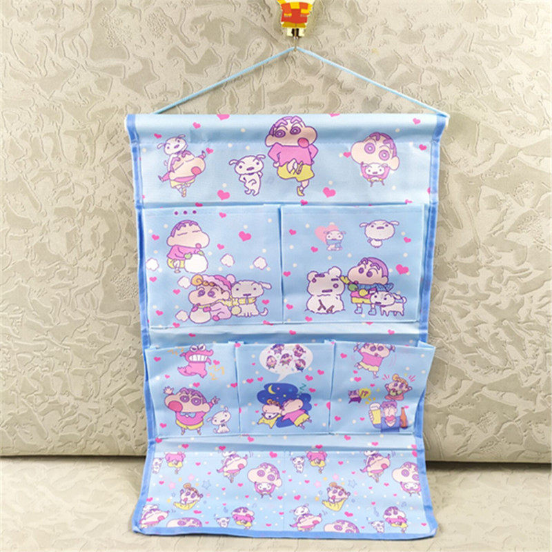 Cute Cartoon Crayon Small New Doog Containing Hanging Bag Student Dorm Wall Finishing Hanging Bag 