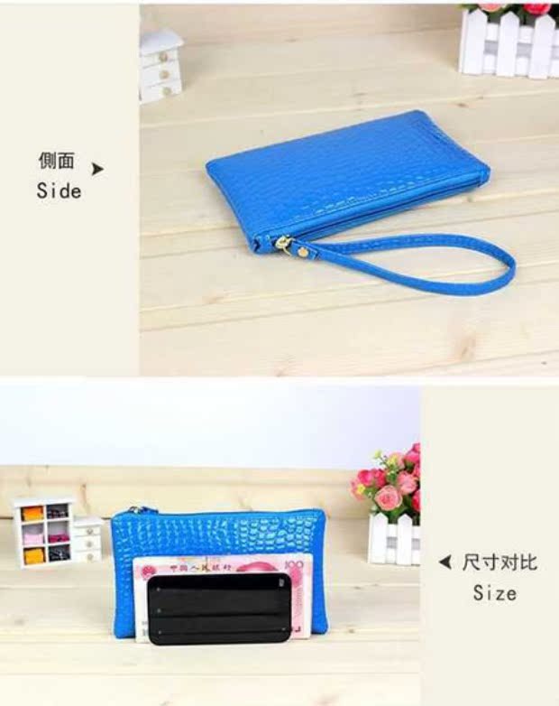 Thời trang Hàn Quốc cá sấu túi nhỏ mini ví nhỏ ví nhỏ điện thoại di động túi xách tay nữ túi đeo nam