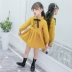 Girls Ocean Autumn 2018 New Korea Children Cotton Cotton Dress Áo dài tay Công chúa Váy cho bé gái váy đầm thu đông bé gái Váy