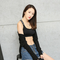 2021 new beauty back harness wrap chest smear bra with underlingerie female short and yoga sports little vest