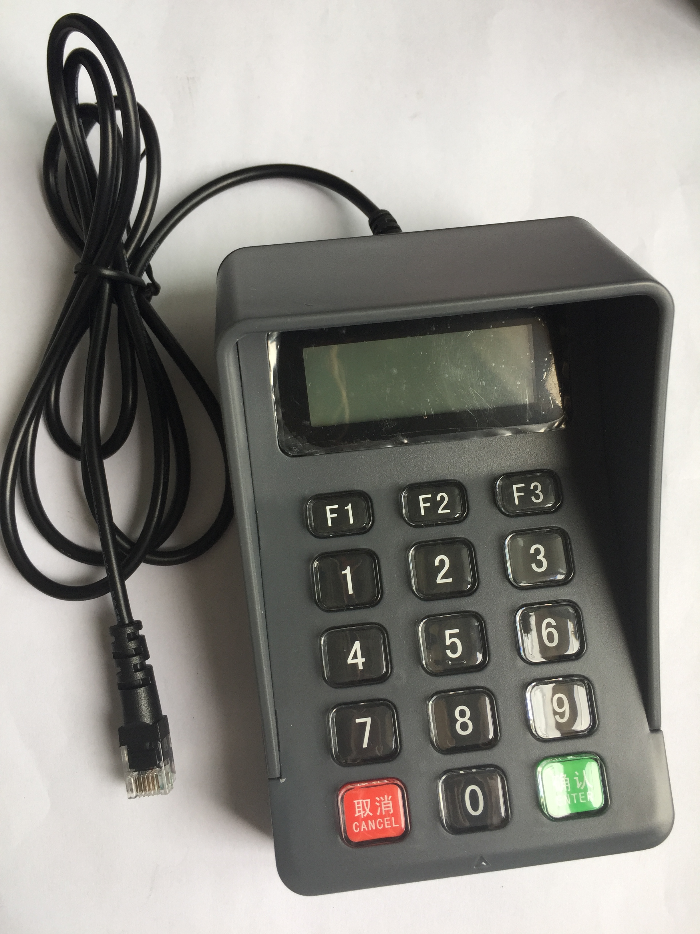 Deka p3 voice password keypad medical insurance card reader supporting special crystal key keypad