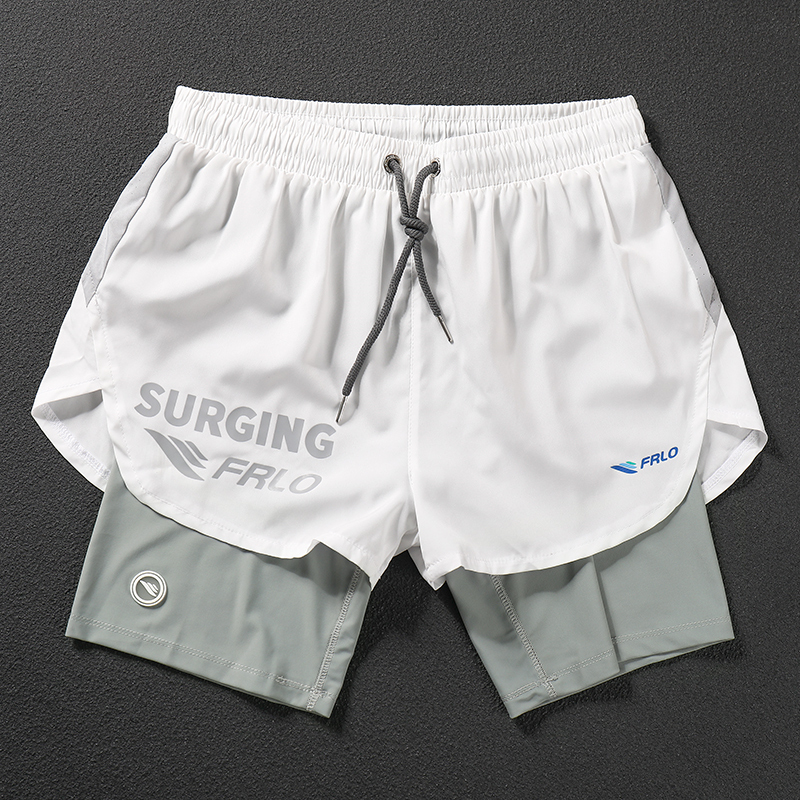Swimming Trunks, Long Style, Men's Anti-Embarrassment Double-Layer Swimming Trunks, Fitness Training Running Shorts, Water Park Resort Hot Spring Pants Swimming Trunks, Long Style, Men's Anti-Embarrassment Double-Layer Swimming Trunks, Fitness Training Running Shorts, Water Park Resort Hot Spring Pants