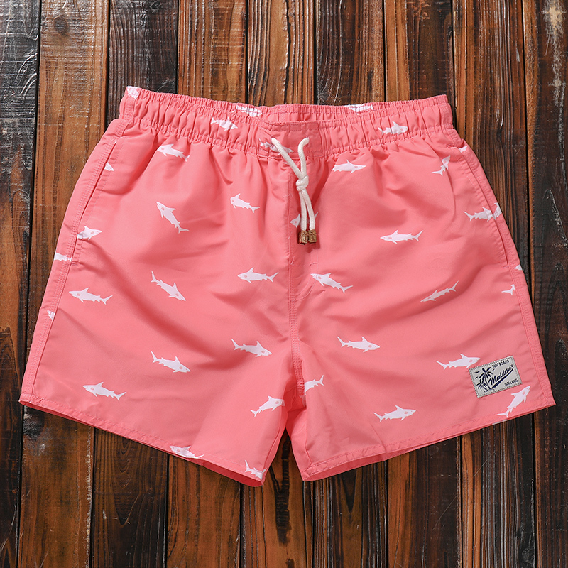 Gailang Men's Little Shark Quick-Dry Beach Shorts, Suitable for Water, Casual Dopamine Surfing, Lined Three-Quarter Shorts Gailang Men's Little Shark Quick-Dry Beach Shorts, Suitable for Water, Casual Dopamine Surfing, Lined Three-Quarter Shorts