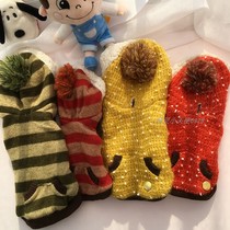 Daily single dog clothes thick lamb cashmere hoodie pet pet small dog dog dog tea cup dog dog