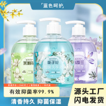 Blue Nurturing Flowers Aroma Bactérie bactériostatique 500ml Home Fragrance Classe Xiangfen Nettoyer et hydrater doucement