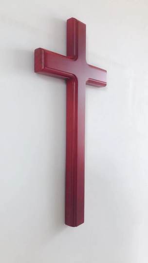 Home accessories wall hanging solid wood cross for living room home use