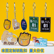 Acrylic Advertising Keychain Double-sided diy Photo Customization Cartoon Animation Pendant Creative Personality Customization