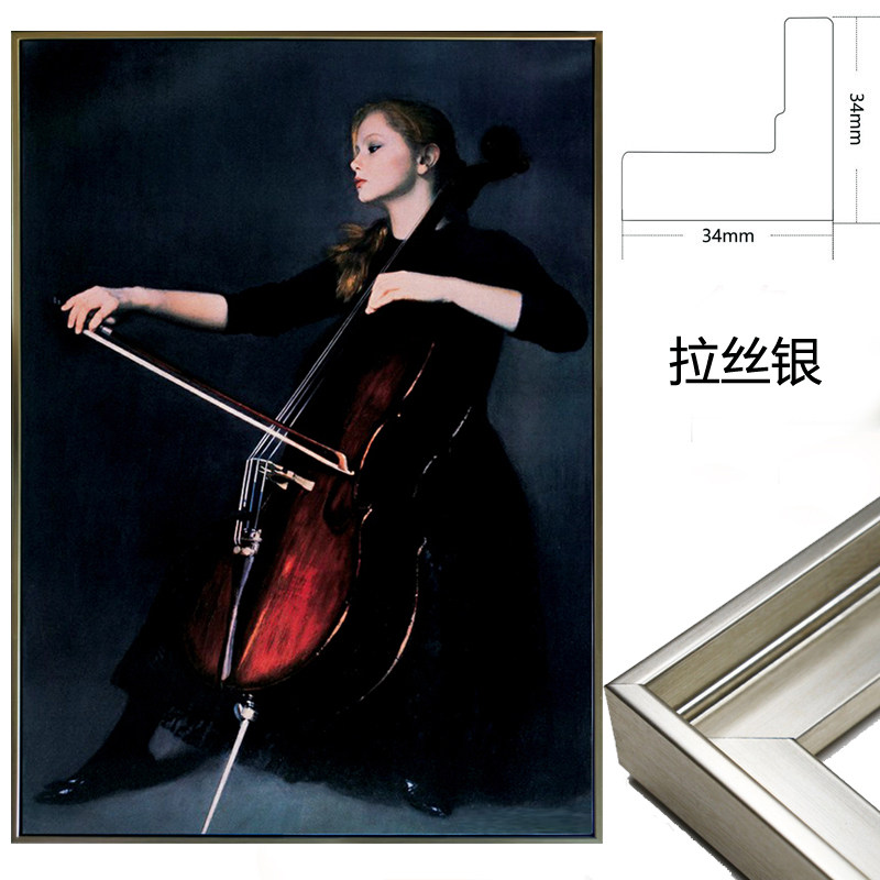 手描き 水彩油画 風景画 陳逸飛 作品図 中国絵画 約70×100cm 未表装