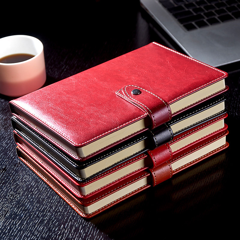 bowen blog DS1125 leather face business notepad stationery office supplies by buckle minutes notebook-Taobao