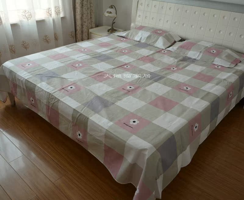 Super ~ giá trị cotton vải thô in ấn vải nhỏ mùa hè mát mẻ mềm mat giường pillowcase có thể được trang bị với ba bộ