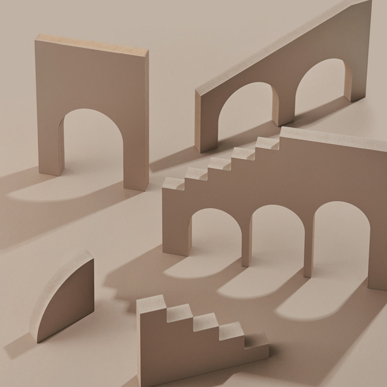 DNJ Home Photo Photography Morandi Background Pure Color Creative Solid Geometric Space Props Mother & Baby Color Makeup Skincare