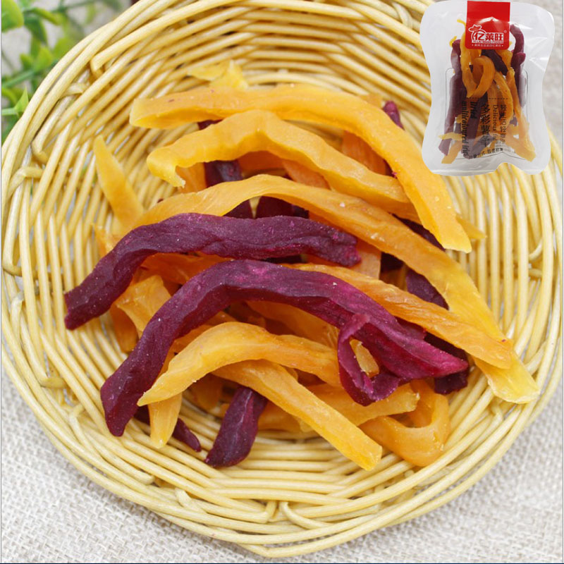 100 million Lewanes colorful fries sweet potato purple fries 500g small packs of sweet potato dried soft glutinous bulk casual little snack