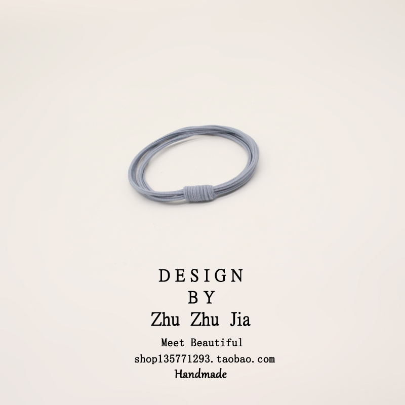 Phụ kiện tóc Hàn Quốc tươi và đơn giản mũ nón màu nền vững chắc ba nút thắt tóc nữ tóc dây thừng dây buộc sườn nữ - Phụ kiện tóc set kẹp tóc cho bé gái