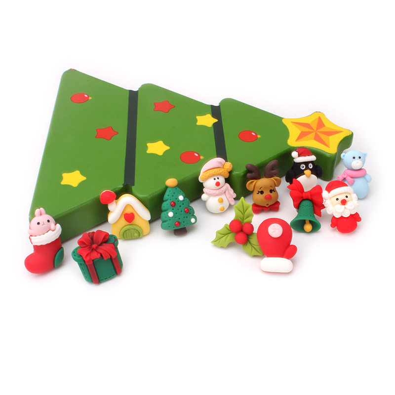 12 Christmas push pin press cork plate nail color felt soundproof fixed photo wall