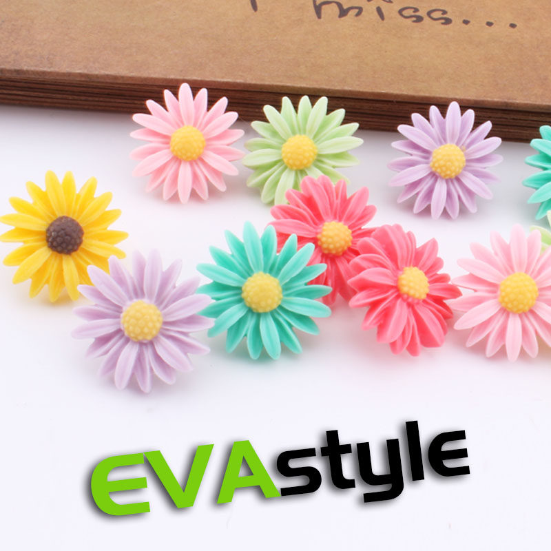 6 daisy flowers color thumbtack painting creative cute big head nail attendance performance table announcement wall decoration