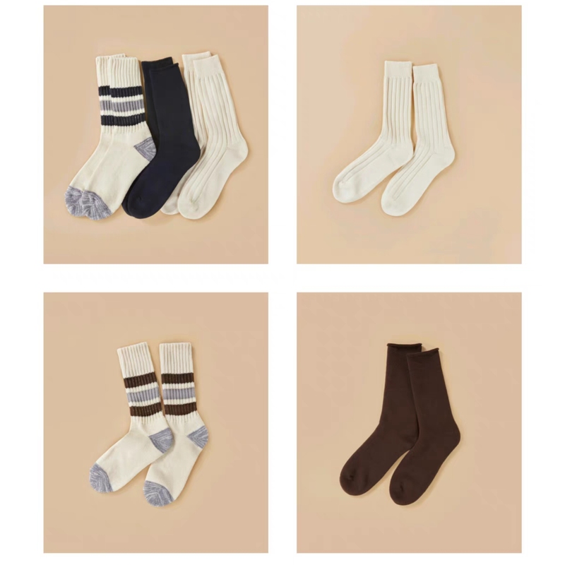 In-Stock Compass Self-Produced Alternative Eye_C X Rototo Triple Pack Men's Three-Pair Socks