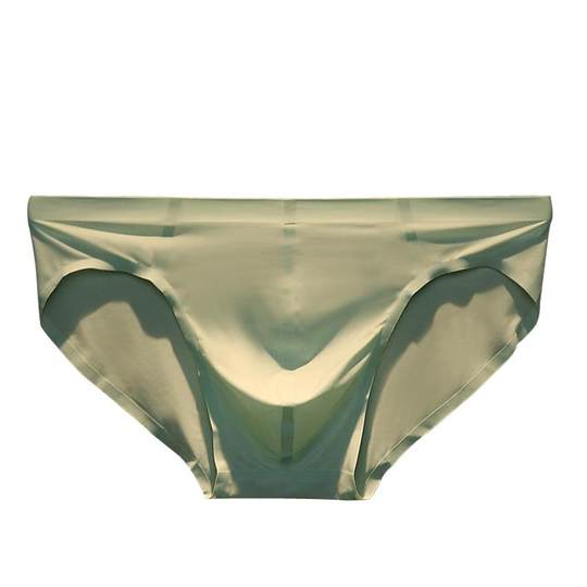 日本冰丝男士内裤夏季超薄无痕三角裤青年个性舒适透气中腰短裤头