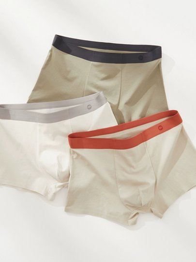 Japanese Long-Staple Cotton Men's Underwear Pure Cotton Crotch Antibacterial Breathable Boys' Boxer Briefs Boxer Thin Shorts