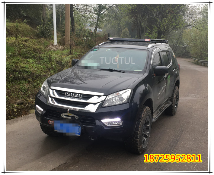 ISUZU Isuzu MUX Maverick Ranger sửa đổi đặc biệt tải mái hành lý ngăn hành lý giá thép không gỉ