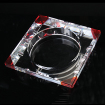 High-grade crystal ashtray corner fashion European crystal ashtray creative large personalized furniture furnishings