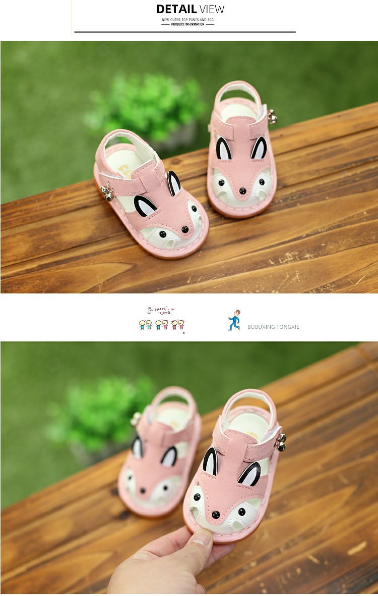Soft Bottom Non Slip 0-1 1 2 Years Old Girl Ringing Sandals — 16