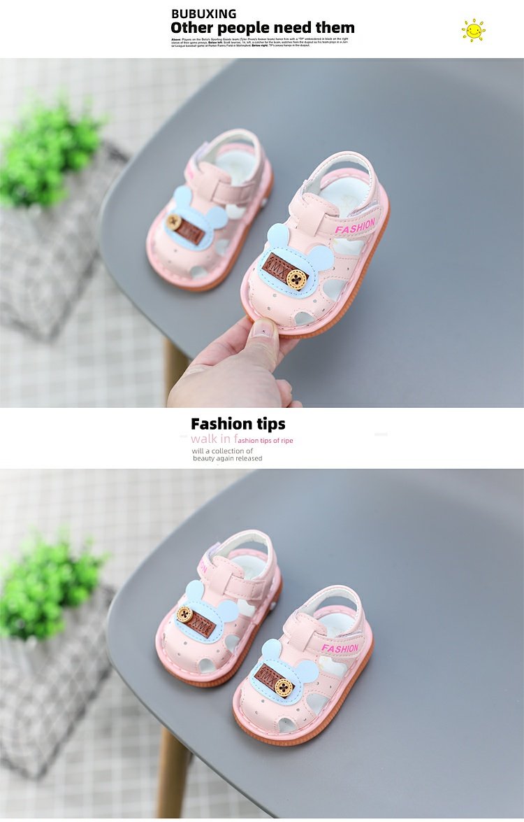 Soft Bottom Non Slip 0-1 1 2 Years Old Girl Ringing Sandals — 6