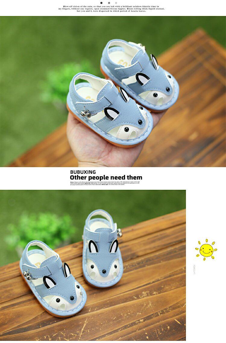 Soft Bottom Non Slip 0-1 1 2 Years Old Girl Ringing Sandals — 15