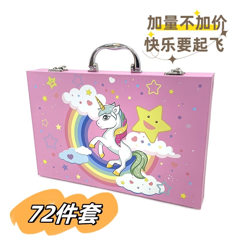 Paintbrush Suit Toddler Painting Tool Full Set Wax Pen Paint Mark Pen Suit Gift Box Children Fine Arts Suit Powder-Taobao