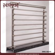 Foshan factory manufacturing stainless steel round tube column brushed railings stainless steel guardrails for stairs and balconies