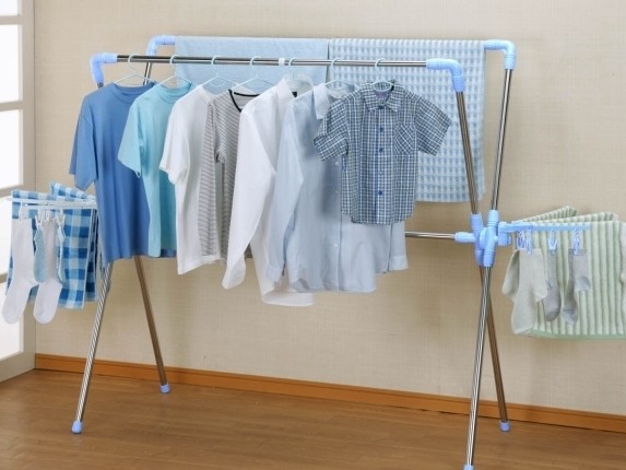 Meijian Life New Century X - type stainless steel composite tube extended and folded outdoor large - scale landing dryer