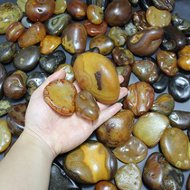 Madagascar agate pattern seed material natural horse water flushing skin original stone hand handle stone collection stone stone