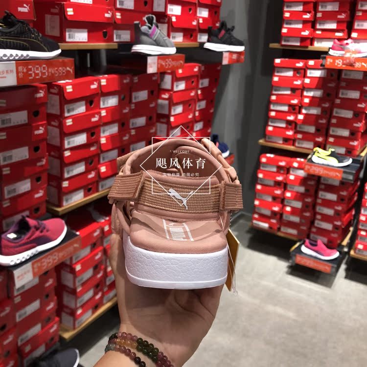 Dép Puma Hummer Dép nữ Velcro Đôi Tie Beach Beach Đôi mùa hè Giải trí Dép thể thao Nam 365630 dép xăng đan nữ