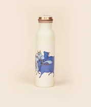 (Ready Stock) Isha Nandi Meditation Cow Color Copper Kettle Cold Water Bottle 950ml