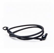 (Spot) Black silk neck rope necklace with pendant