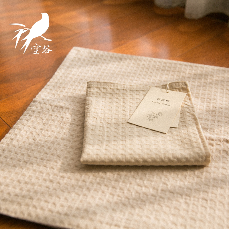 Produced by Kongu Shanlu·Made in India, Natural Organic Cotton Waffle Towel, Bath Towel, Skin-Friendly, Soft Yoga Towel