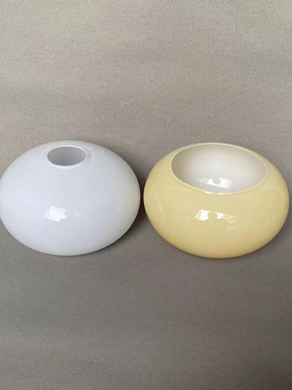 Cream-Colored Pendant Lamp with Yellow and White Glossy Persimmon Glass Lampshade, E27 Lamp Holder, Table Lamp, Wall Lamp, Glass Cream-Colored Pendant Lamp with Yellow and White Glossy Persimmon Glass Lampshade, E27 Lamp Holder, Table Lamp, Wall Lamp, Glass