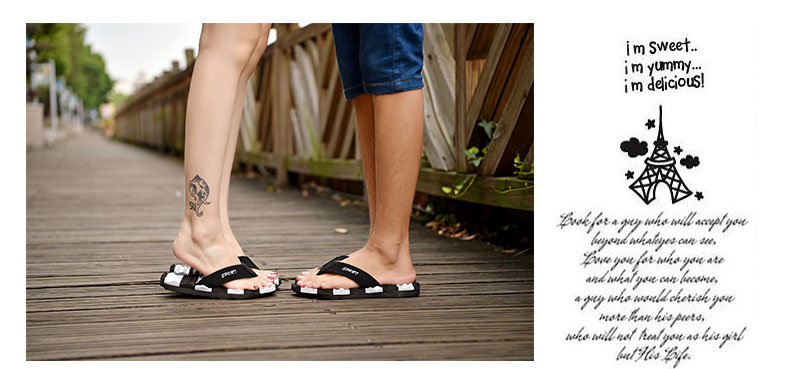 9.9 Dép nam mùa hè nam giới mới của flip-flops Hàn Quốc xu hướng chân đế dày chân đế dép bãi biển cá tính