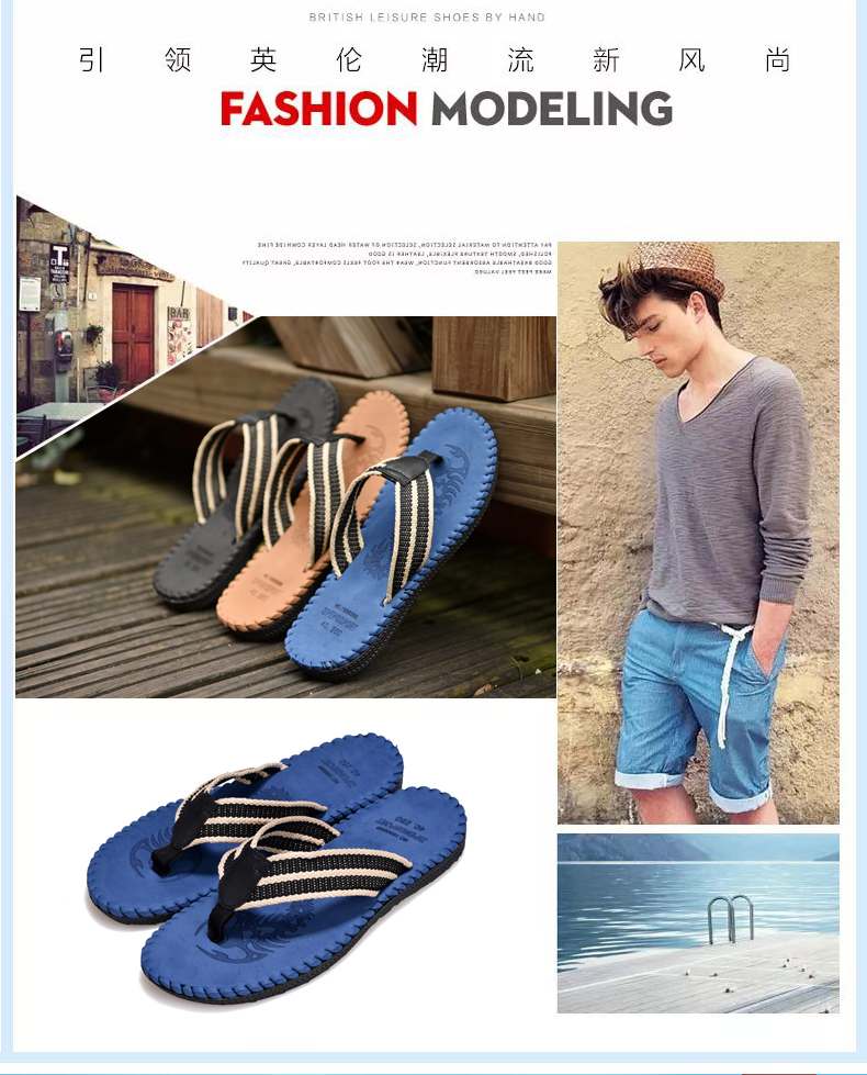 9.9 mùa hè flip flops nam dày dưới không trượt dép ngoài trời dép cá tính và dép đi trong nhà pinch thời trang giày bãi biển thủy triều