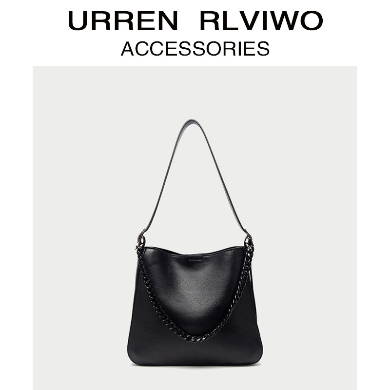 UR Women Bag 2020 New Tide Niche Large Capacity Commute 100 Hitchhiking Special Bag Bucket Bag Soft Leather Single Shoulder Diagonal Satchel