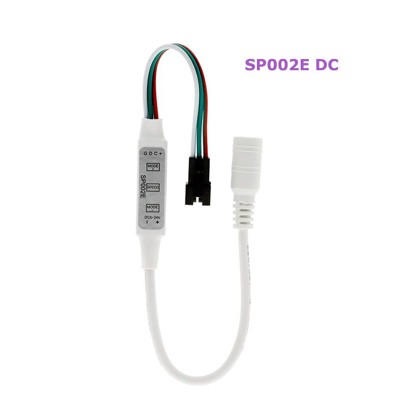 SP002E&DCSP002E Mini 3 key led Mirage controller   2812B Full color Light belt WS2811 Light Bar Dimmer USB