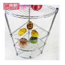 Guangfoshun kitchen pot storage rack living room corner frame Tripod fan metal layer frame