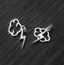 Tuantuan nine braid silver jewelry DIY accessories Zhang Yunlei Yang Jiulang Silver jewelry accessories Cloud thunder silver accessories