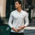 [Giải phóng mặt bằng] Áo thun dài tay nam cho nam Thời trang thêu áo thun trơn Áo thun cotton nam hàng đầu 2627 áo sơ mi polo Polo