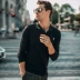 [Giải phóng mặt bằng] Áo thun dài tay nam cho nam Thời trang thêu áo thun trơn Áo thun cotton nam hàng đầu 2627 áo sơ mi polo Polo
